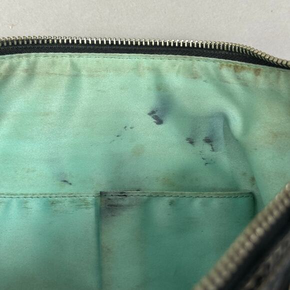 Coach F14886 Black Laura Smooth & Patent Leather Hobo Handbag Purse Coach Bag - Picture 12 of 16